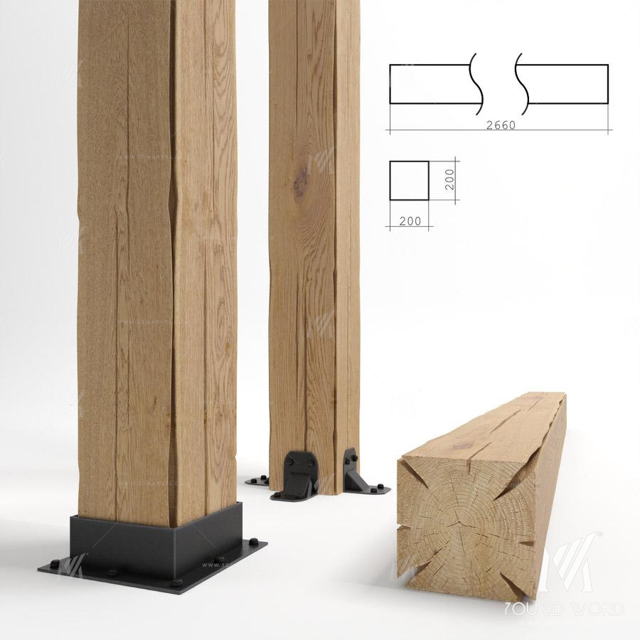Wooden beams
